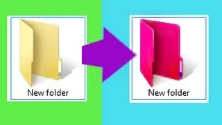how to change color of folder