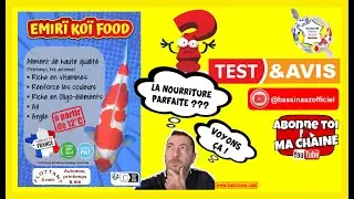test nourriture carpe koi - Emirï Koï Food - Est-ce la nourriture parfaite pour carpe koï ? (bassin)