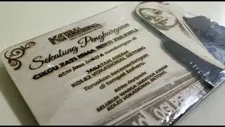 Wooden Plaque Engrave (Cenderahati Penghargaan/ Persaraan/ Wedding)