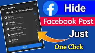 How To Hide Facebook Post | Facebook Post Hide Kaise Kare | learn with Subho