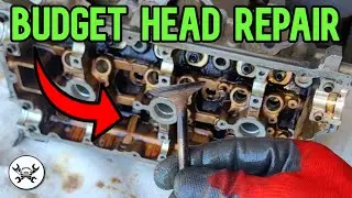 How to Disassemble Cylinder heads on a budget! ( Engine valve removal )