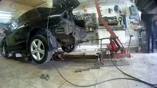 установка авто на кузовной стапель