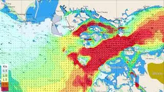 Singapore Strait Tidal Currents captured over 48hrs