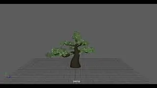 Tree swaying in the wind