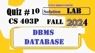 cs 403P quiz 10 fall 2024|cs 403P quiz 10 solution fall 2024|lab attendance