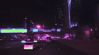 green screen light effect cars purpel (HD 1080)
