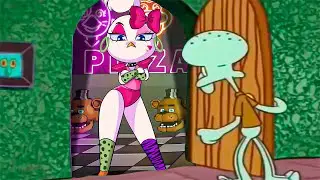 Squidward please get out of my house Cute Roxy #chica #roxy