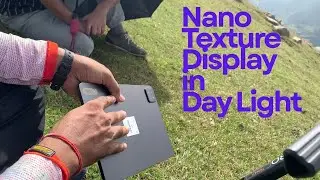 Xiaomi pad 7 Nano Texture Display unboxing in Mountains 