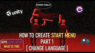 Create Start Menu In UNITY Part 1(Change Language) in Unity 3D #tutorial  #unity  #unity3d   #games