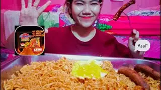 MUKBANG MIE SPICY CHICKEN.                           PERCOBAAN XIXI