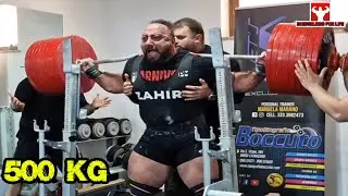 SQUAT RAW 500 KG - Zahir Khudayarov Motivation