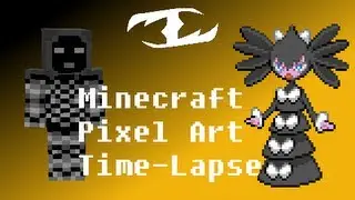 Pokemon #576 Gothitelle - Minecraft Pixel Art Time-lapse