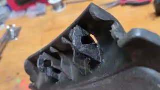 plastic welding my cub cadet mower Discharge Chute Deflector
