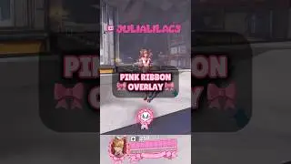ETSY IN BIO 🎀 Cute Pink Ribbon Overwatch Overlay! 