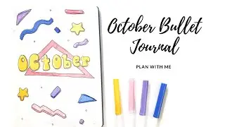 October Bullet Journal 2019 | 80s/Retro Aesthetic Theme