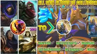 Script All Skin AldousTo Collector_Full Effect + Full Sound_No Password - New Path || MLBB