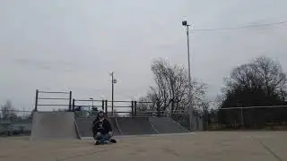 doing an ollie then proceeding to meditate during an airborne virus pandemic