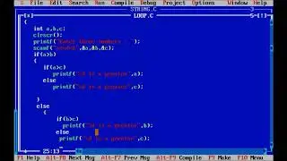 C Program to find greater from three numbers using nested if else || By C Technofest