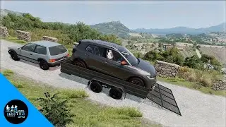 When You Try To Tow A 1270kg VW T-Cross With A 20hp Car