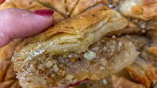 QOZLU TÜRK PAXLAVASI😍////  ТУРЕЦКАЯ  ПАХЛАВА С ГРЕЦКИМИ ОРЕХАМИ .😍AynuraOmarova