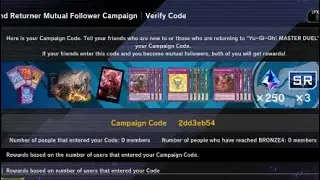 New Master Duel Code for a free deck