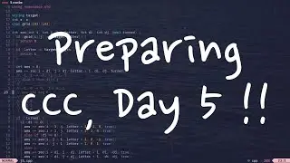 LIVE: (Day 4/5) Come Code with me! CCC Prep