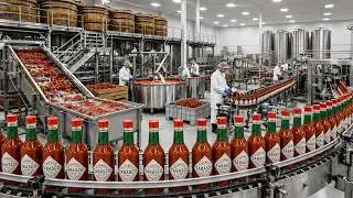 How TABASCO HOT SAUCE IS MADE 🌶️ | How 700,000 Bottles Are Produced Every Day