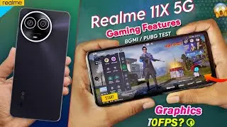 Realme 11x 5g Bgmi Test - Pubg Heating Test 🔥 Graphics Test - Realme 11x 5g Bgmi Test With Gyroscope