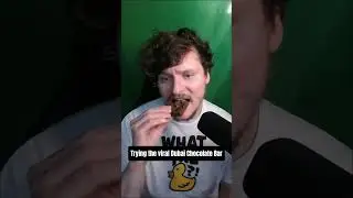 I Tried the Viral Dubai Chocolate Bar! 🤔 #dubaichocolate  #DubaiChocolatebar #viralshort  #food