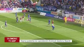 Sigma podlehla na vyprodaném Andrově stadionu Spartě