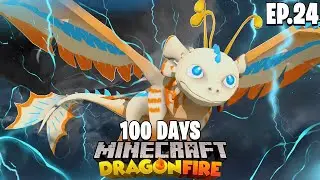 100 DAYS in Minecraft DRAGON FIRE... Episode #24