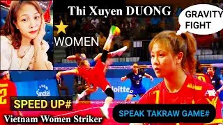 Sepak Takraw|| Vietnam women striker'# Beauty😍 but tuff too#
