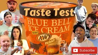 Blue Bell Ice Cream - A&W Root Beer FLOAT! Taste Test!