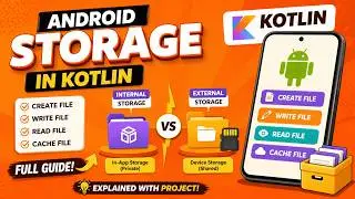 ANDROID - STORAGE ~ INTERNAL & EXTERNAL ~ CREATE, WRITE, READ, CAHCE FILE || TUTORIAL IN KOTLIN