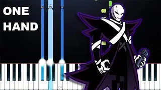 Friday Night Funkin X Event - Relighted VS XGaster (One Hand Piano Tutorial)