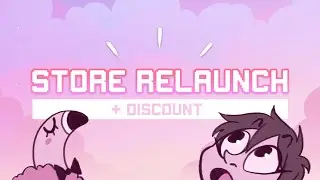 This is a silly video telling you I re-opened my ONLINE ART SHOP 🦩
