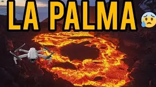 volcan la palma
imagenes captadas por drones 
#la#palma😢😥😰💥💥