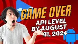 Update your target API level by August 31, 2024 to release updates to your app