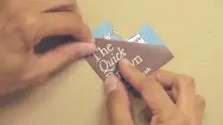 The Quick Brown Fox Origami Flyer!