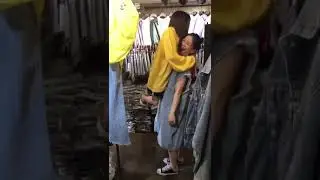 strong girl one arm lift