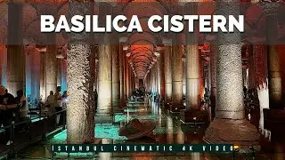 Basilica Cistern (yerebatan sarnıcı) Istanbul, Turkey 4k
