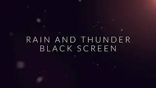 Rain and thunder sounds for sleeping black screen | HD videos | For study, deep sleep and meditation