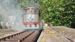 A replica of Season 1 Toby blowing some steam