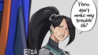 Making Trouble Art by Elizuart (A Short Valorant Comic Dub)