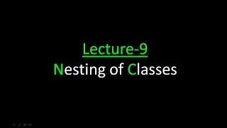 Lecture# 9 Nesting of classes and Aggregation with example