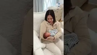 My mom holds her grandson for the first time 🤍