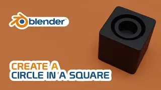 Create a Circle in a square | BLENDER TUTORIAL