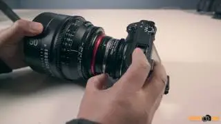 Sony A6500 with FotoDiox ND Throttle Variable ND Filter Canon EF to Sony Lens Adapter