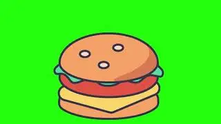 Green Screen : Burger Animations : No Copyrights