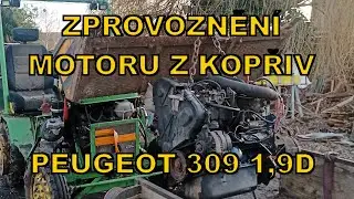 Zprovoznění mechového motoru Peugeot 309 do traktoru pro Zdeňka Hotaře!